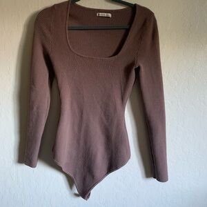 Abercrombie & fitch ribbed sweater bodysuit